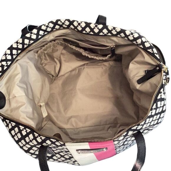 KATE SPADE ADARIA BABY DIAPER BAG TOTE LARGE BLACK CANVAS - Picture 8 of 11